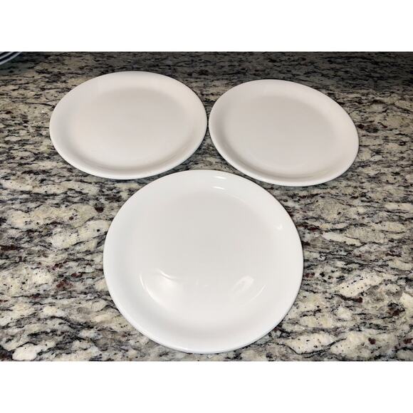 Steelite International England 2013 White Lunch Plates 8" Coupe Style Round Set - Picture 2 of 8